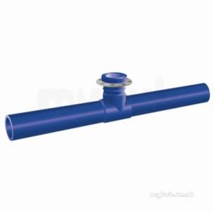 Gps Blue Puppedspigot Pe Fittings -  Gps 225 X 80 Blue Pup Pe100 Branch T 310 320