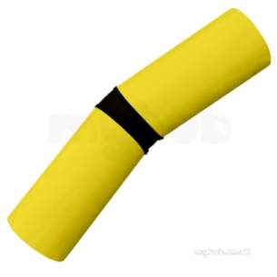 Gps Yellow Puppedspigot Pe Fitting -  Gps 125 Yellow Pupped 22.5 Deg Elbow 316 315