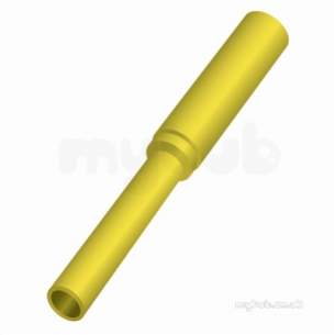 Gps Yellow Puppedspigot Pe Fitting -  Gps 125 X 90 Yellow Pupped Reducer 323 484