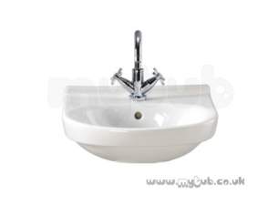 Twyford Grace Sanitaryware -  Grace 450 Washhand Basin 1t Gc4811wh