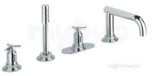 Grohe Shower Valves -  Atrio Ypsilon 4-h Bath Thm Trim 19141000