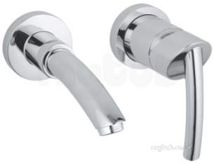 Grohe Tec Brassware -  Tenso Ohm 2-h Basin M Wall Mtd 180mm Sp 19289000