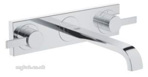 Grohe Tec Brassware -  Allure 20193 3th Basin Mx W/mnt 220 Lever 20193000