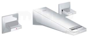 Grohe Tec Brassware -  Allure Brilliant 2hdl Basin 3-h Wall 20346000