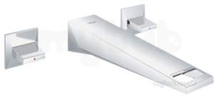 Grohe Tec Brassware -  Allure Brilliant 2hdl Basin 3-h Wall 20348000