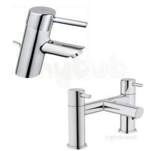 Grohe Tec Brassware -  Concetto Basin Mixer/bath Filler Pack