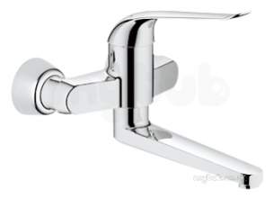 Grohe Tec Brassware -  Euroeco Spezial Single Wall Basin Mixer 32773000