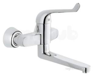 Grohe Tec Brassware -  Euroeco Spezial Single Wall Basin Mixer 32793000