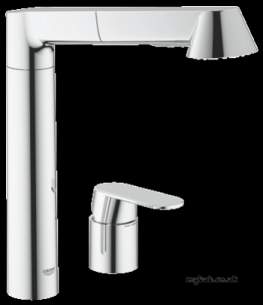 Grohe Kitchen Brassware -  Grohe K7 32894 Mixer And Hdspry Sep Lever Cont 32894000