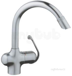 Grohe Kitchen Brassware -  Zedra P/out Spt Single Spray Sink Mixer Ss 33764sd0