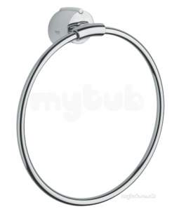 Grohe Tec Brassware -  Grohe Tenso Towel Ring 40290000