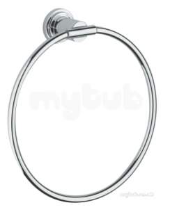 Grohe Tec Brassware -  Grohe Atrio Towel Ring 40307000