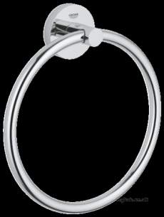 Grohe Tec Brassware -  Grohe Grohe Essentials Towel Ring 40365000