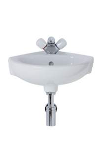 Ideal Standard Studio -  Ideal Standard Studio 450mm One Tap Hole Corner Basin White