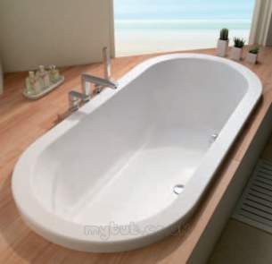 Eastbrook Baths -  Eastbrook 23.4401 Halcyon 5mm White