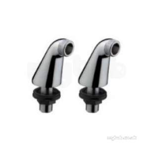 Hansgrohe Brassware -  Hansgrohe Pillar Unions 125mm 180 Centres Ch