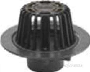 Harmer Roof Outlets -  Ci Roof Med Sp V Thrd-2 Inch D Grate