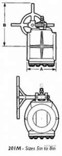Hattersley Milliken Valves -  Hnh-201m Miliken Valve 90 Compd Pn16 125mm