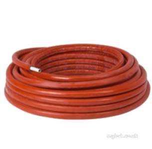 Henco Mlcp Multilayer Pipe System -  Henco M Of Red 10mm Ins Mlcp Pipe 26x25