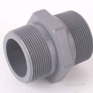 Durapipe Pvc Fittings 1 and Below -  Durapipe Upvc Hex Nipple Bsp 106102 1/2