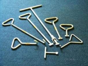 Horobin Drain Cleaning Equipment -  12 Inch Manhole Lifting Key Steel Pair 91012