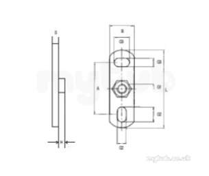 Hargreaves Halifax Cast Soil Range -  Hargreaves M10 Wall Plate Hsd6702