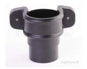Hunter Foundry Effect Rainwater -  Foundry Effect 68mm D/pipe Coupler Eared