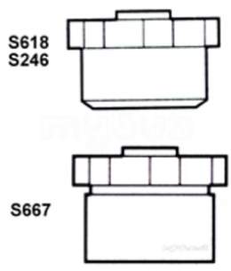 Hunter Plastics Above Ground -  110mm Access Cap Spigot Tail S246-b