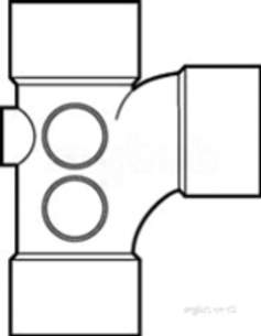 Hunter Plastics Above Ground -  110mm 92.5d Triple Solvent Socket S292-v