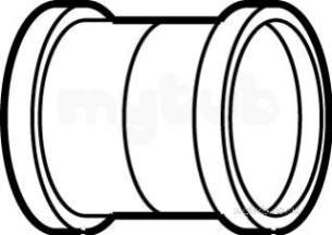 Hunter Plastics Above Ground -  50mm Bs5254 Pushfit Boss Adaptor S751-g