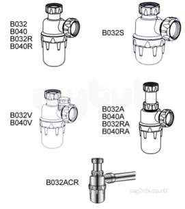 Hunter Plumbers Bits -  Mk 32mm Bottle Trap Adjust B032a