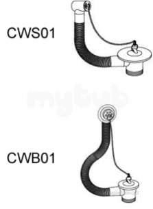 Hunter Plumbers Bits -  40mm Combin Bath Waste And Overflow Cwb01