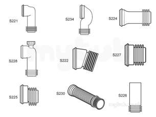 Hunter Wc Connectors -  Hunter 110mm Offset Connector Ws225