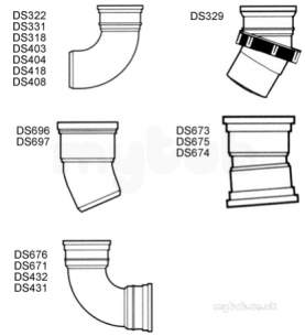 Hunter Plastics Below Ground -  110mm X 87.5deg Exp Sckt/spig Tail Ds322