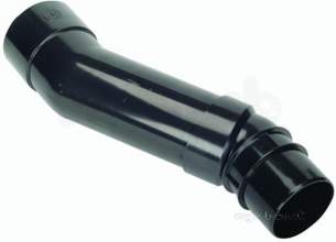 Hunter Plastics Above Ground -  68mm Adjustable Offset Black R24.b