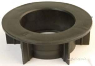 Hunter Plastics Below Ground -  100mm X 68mm Round Black Adaptor Br768