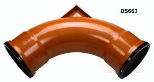 Hunter Plastics Below Ground -  Hunter 110mm X 87.5deg Rest Bend Ds663