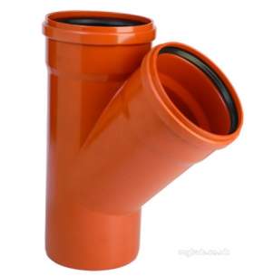 Hunter Plastics Below Ground -  200mm X 45deg Single Equal Junct Ds734