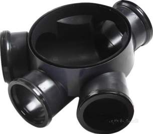 Hunter Plastics Below Ground -  110mm Shallow Access Chamber Base Ds71