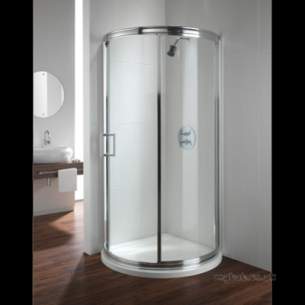 Twyford Geo6 and Hydr8 Enclosures -  Twyford Hydr8 780mm Box 2of2 Bow Quad Chrome Plated H83930c2