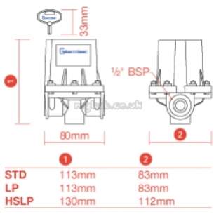 Cistermiser Flush Control Valve -  Cistermiser Standard Flush Cntrl Valve