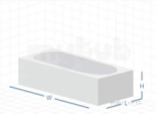 Ideal Standard Packs -  Ideal Standard Studio Bath And Panel Pack Wh