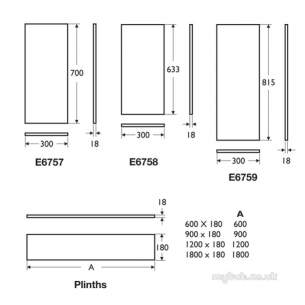 Ideal Standard Concept Furniture -  Ideal Standard Concept E6758so Base Unit Filler A Oak