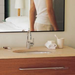 Ideal Standard Vanity Basins -  Ideal Standard Oval E2050 Under Countertop Basin No Tap Holes White