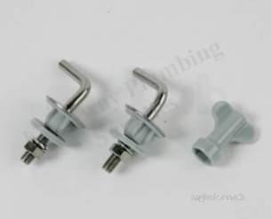 Armitage Grips Levers and Wastes -  Armitage Shanks Alto/halo/cadena Seat Hinges Chrome E7597aa