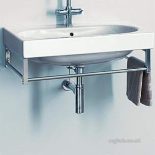 Ideal Standard Sottini Sundries -  Ideal Standard Lagaro T/rail Chrome For 50 Square Basin