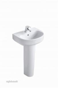 Ideal Standard Playa Sanitaryware -  Ideal Standard Playa J4668 500mm One Tap Hole Basin White J466801