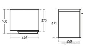 Ideal Standard Art and design Furniture -  Ideal Standard Daylight K2221 Scabinet Door Ri Oakdark K2221eg