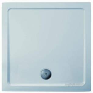 Trevi Showerworld Shower Trays -  Ideal Standard Idealite L6243 Tray 1000 X 1000 Lp Ft Wh L624301
