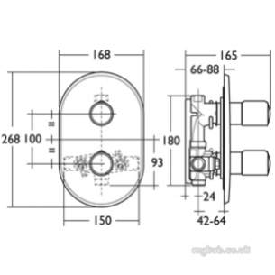 Ideal Standard Brassware -  Ideal Standard Melange A4290 Faceplate Cp A4290aa
